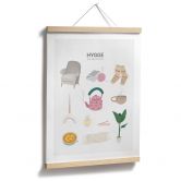 Poster Cozy Vibes mit Hygge-Deko - Lizde 