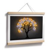 Poster Baum mit Sternen | Neon Street Art - Mielu 