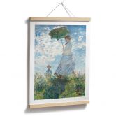 Poster Monet - Frau mit Sonnenschirm - Madame Monet und ihr Sohn 