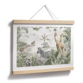 Poster Dschungeltiere auf großer Safari - Ms Tiff 