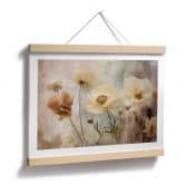 Poster Blumenpracht in warmen Pastelltönen | Blumenposter - Paksoylu 