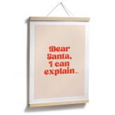 Poster de Noël - Dear Santa, I can explain... - Prints by Ayleen 