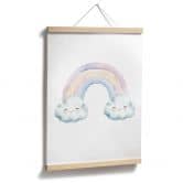 Poster für Kinder - Regenbogenzauber in Pastell 