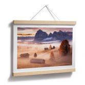 Poster Herbstnebel in den Alpen - Selagea 