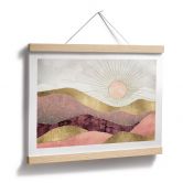 Poster SpaceFrog Designs - Rosa Sonne 