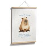 Poster Süßes Capybara - Always be yourself 