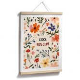 Kinderposter Cool Kids Club Bunte Blumen - Treechild 