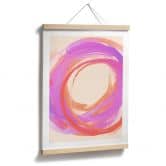Poster Farbrausch im Kreis - Treechild 