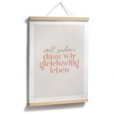 Spruch Poster Voll schön, dass wir gleichzeitig leben 