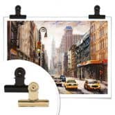 Poster Roter Schirm in New York Aquarell 