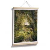 Poster Daubigny - Landschaft mit Sonnenlicht 