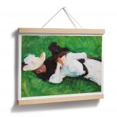 Poster Sargent - Twee meisjes op het gazon 