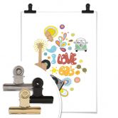Poster Loske - I love the 60s 