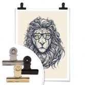 Poster Nerdy Lion 