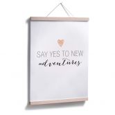 Poster Confetti & Cream - Say yes to new adventures 