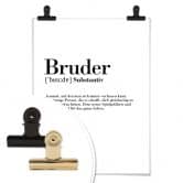 Poster Grammatik - Bruder 