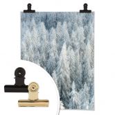 Poster Kalliolahti - Weisser Winter - Hochkant 