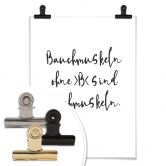 Poster - Bauchmuskeln ohne B 