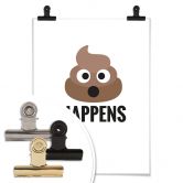 Poster - Emojione - Shit happens 