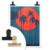 Poster Kubistika - Côte d'Azur 