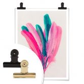 Poster Kubistika - Feder Bouquet 
