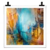 Poster Fernes blaues Licht - Schmucker - Quadratisch 