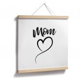 Poster Mom Herz - Quadratisch 