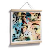 Poster Zamart - Hommage an Miro - Die Träne - Quadratisch 