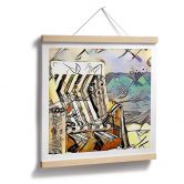 Poster Zamart - Kandinsky trifft Warnemünde - Quadratisch 