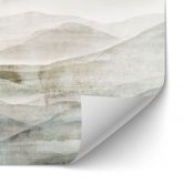 Selbstklebende Küchenrückwand Neblige Berglandschaft Aquarell - Ms Tiff 
