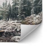 Selbstklebende Küchenrückwand Winterwald am See - Rostovskiy 