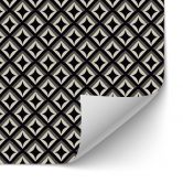 Self-adhesive kitchen splashback black-beige ornaments - Treechild 