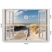 Fototapete Fensterblick Abstieg zum Strand 