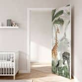 Jungle Jive door film - Kikki Belle - Self-adhesive door decoration 