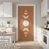 Door foil moon cycles sun and moon in harmony - KsanaKalpa - Self-adhesive door decoration 