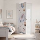 Türfolie Kinderzimmer - Weltraum - Kvilis - Selbstklebende Türdeko 
