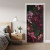 Fleur de Paris door film - UN Designs - Self-adhesive door decoration 