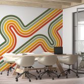 Retro regnbue Wallsticker 