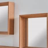Wandspiegel 3er Set Holz klein - Bangkok - 26x26 cm 