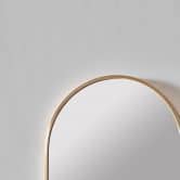 Wandspiegel gold gebogen - Glasgow - 30x90 cm 