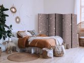 Paravent, Raumteiler freistehend, Trennwand - Night Sky: Artistic Constellations 