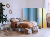 Paravent, Raumteiler freistehend, Trennwand - Energetic Gradient - Gradient Composition in Vibrant Colors 