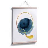 Poster – Een Gouden letter Q 