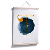 Poster – Een Gouden letter T 