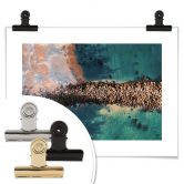 Poster Der Blick von oben: Steinpfad 
