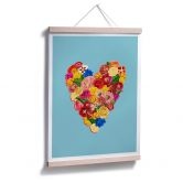 Poster Frida Floral Studio - Heart Floral 