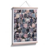 Poster Fredriksson - Art déco : rêve en rose 