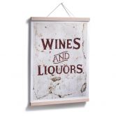 Poster Hugonnard - Wines and Liquors 