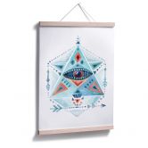Poster Kvilis - Blaues Prisma 