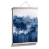 Poster Nouveauprints - Watercolour Brush Strokes (blau) 